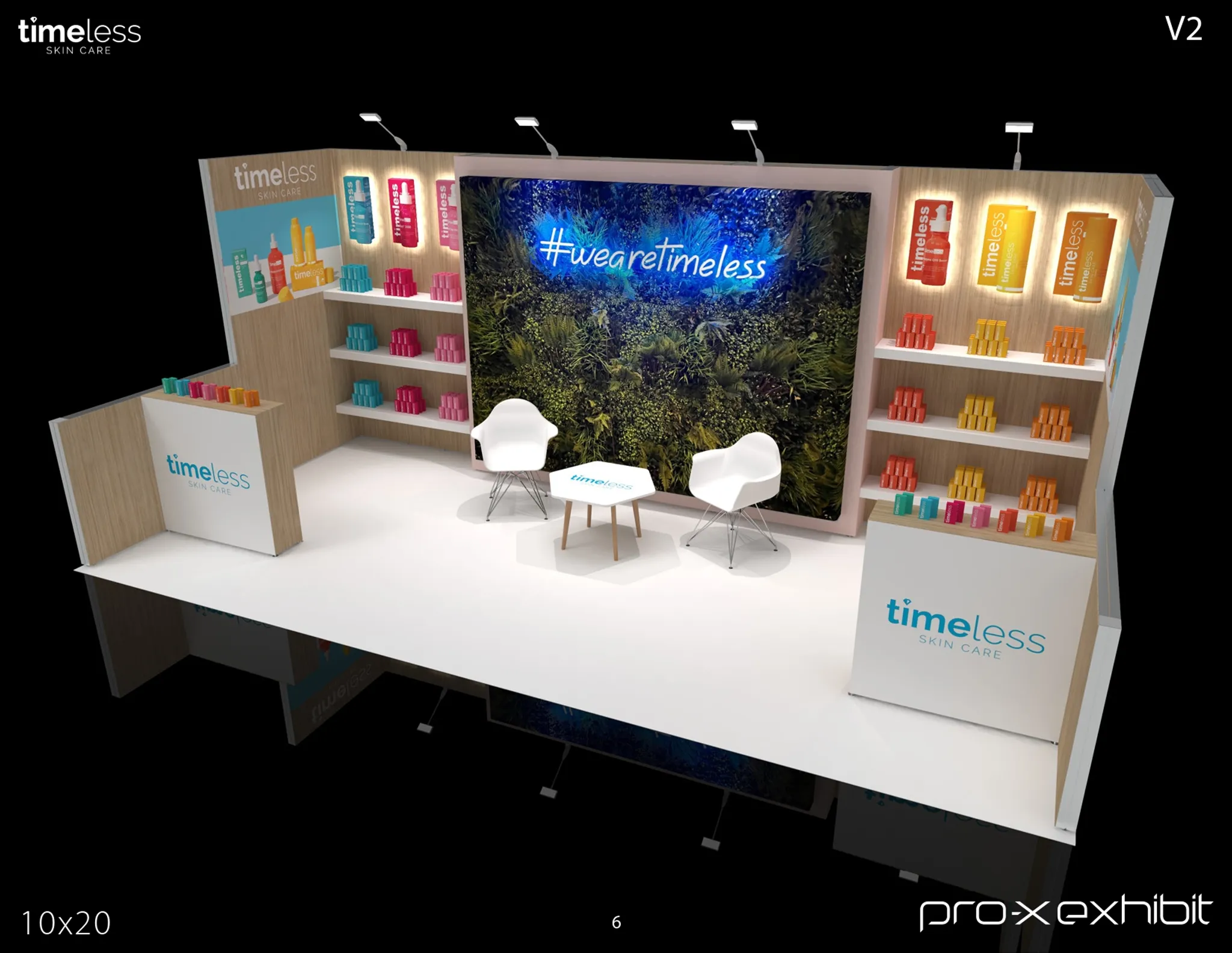 10x20 Peninsula booth design by Pro-X Exhibits